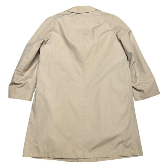 LONDON FOG MAINCOATS Vintage Retro 90s Business Casual Trench Coat Mens 42S - Picture 4 of 11